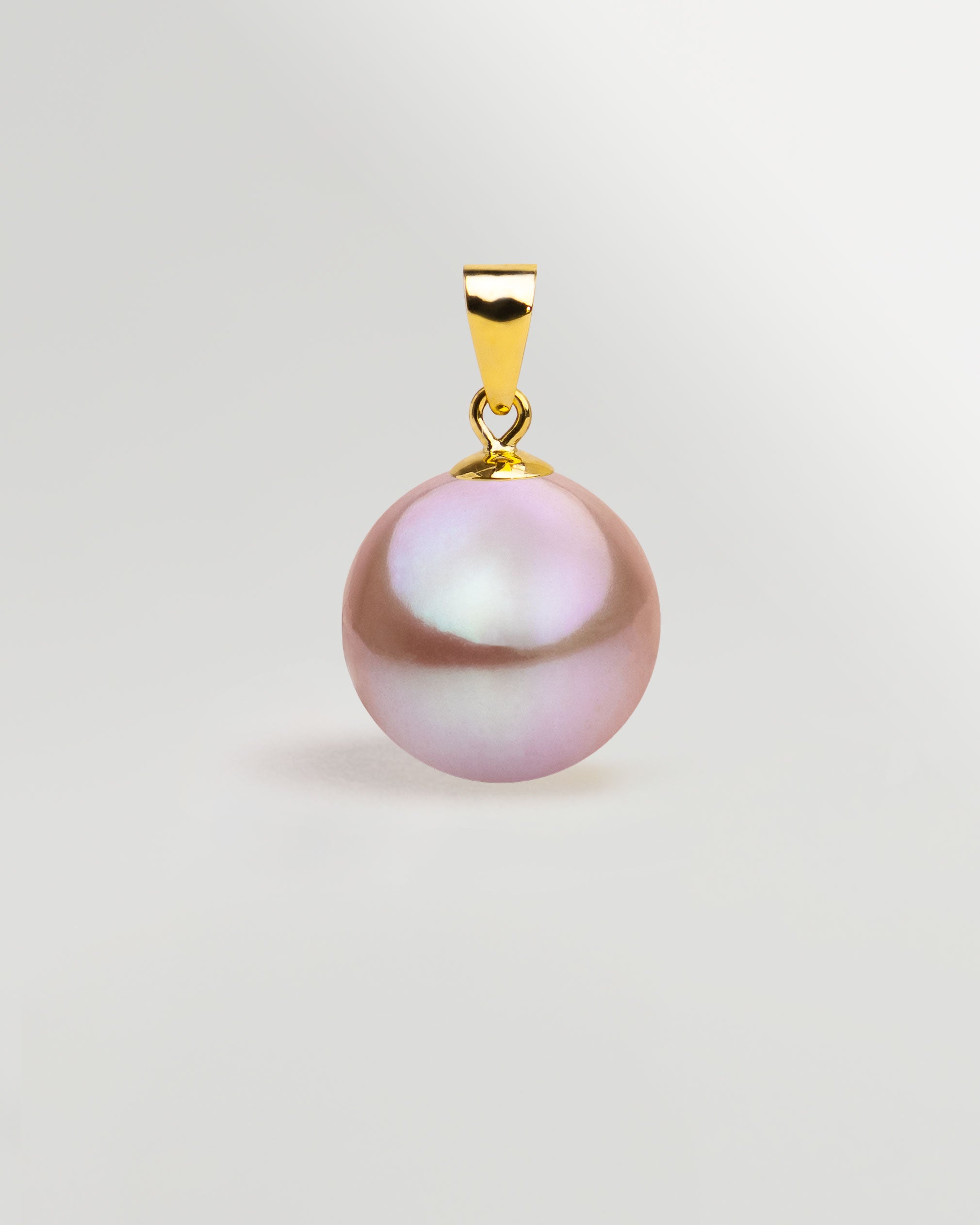 Colgante de perla de Agua Dulce Lavanda en Oro 18k | SY Perlas