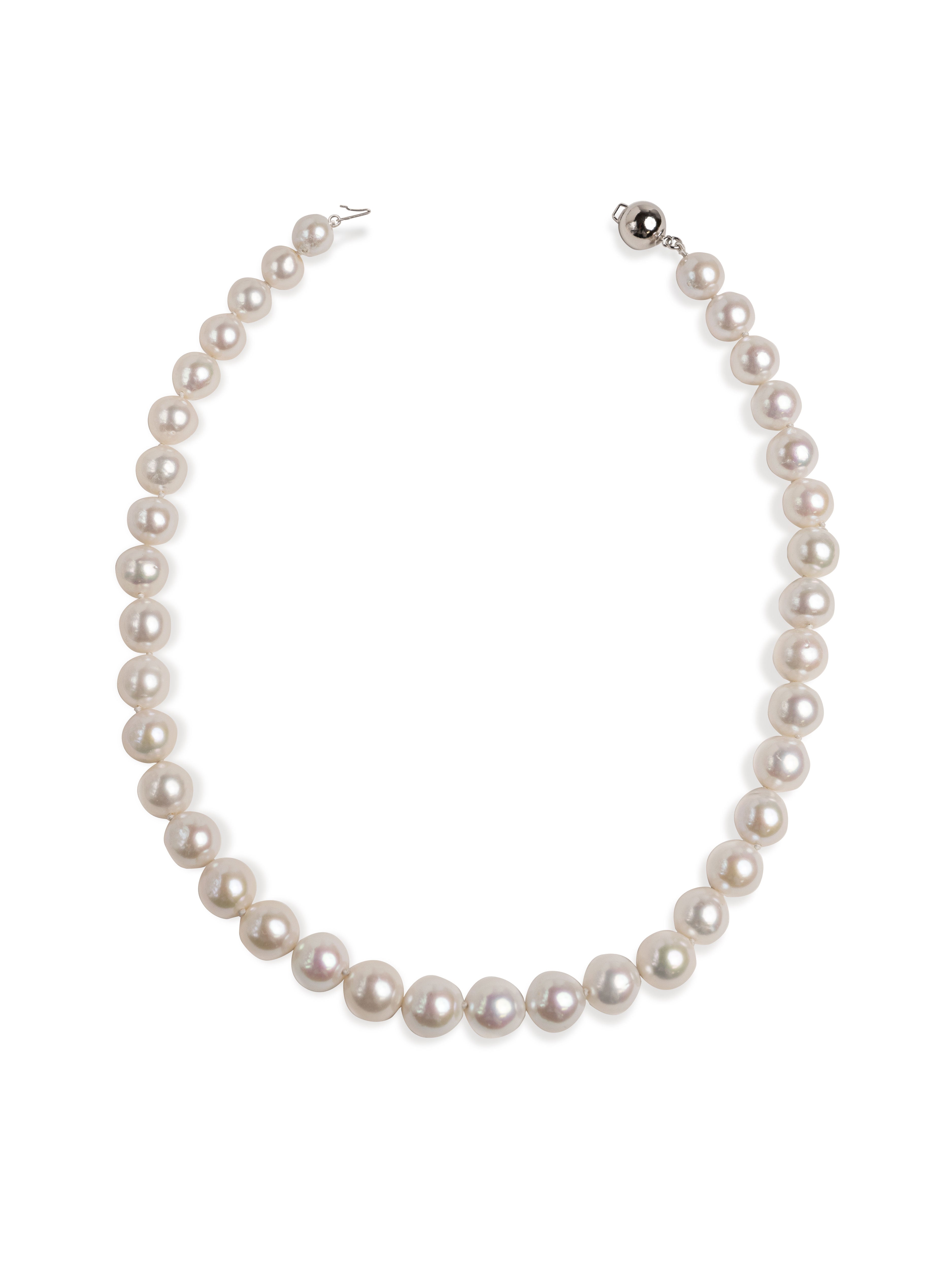 Collar de Perlas Cultivadas de Agua Dulce Edison Semi-Barrocas 10-12 mm AA+ | 42 cm