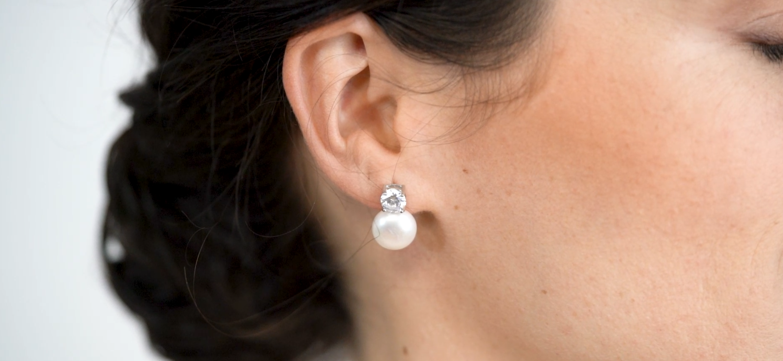 Pendientes de Perlas Tu y Yo con Plata de Ley y Circonitas Secret & You
