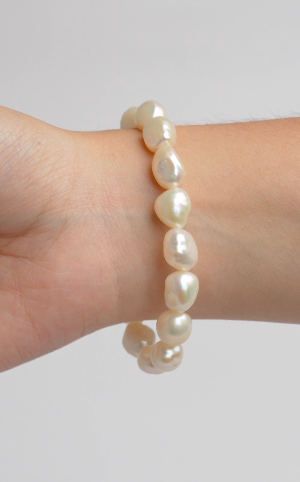 pulsera de perlas cultivadas de agua dulce barrocas de 10 a 11 mm