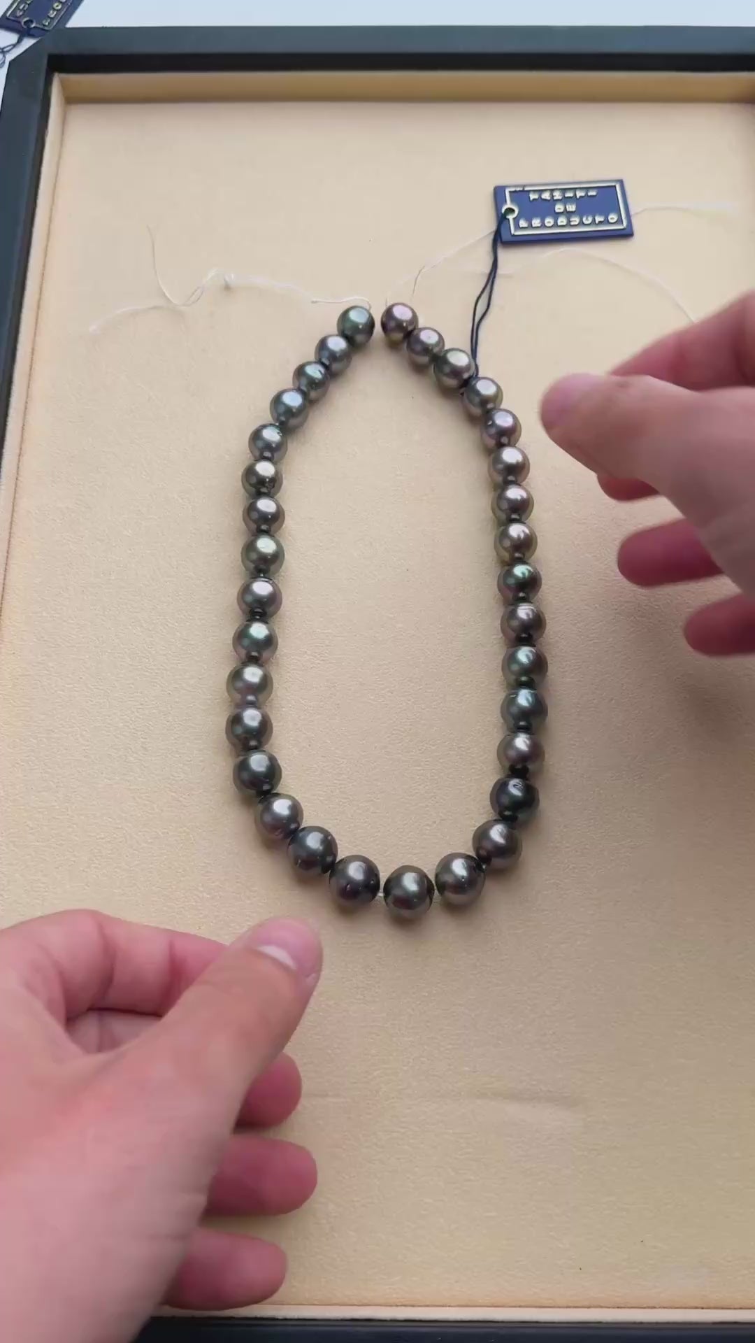 Collar de perlas cultivadas naturales Negras Tahiti Barrocas