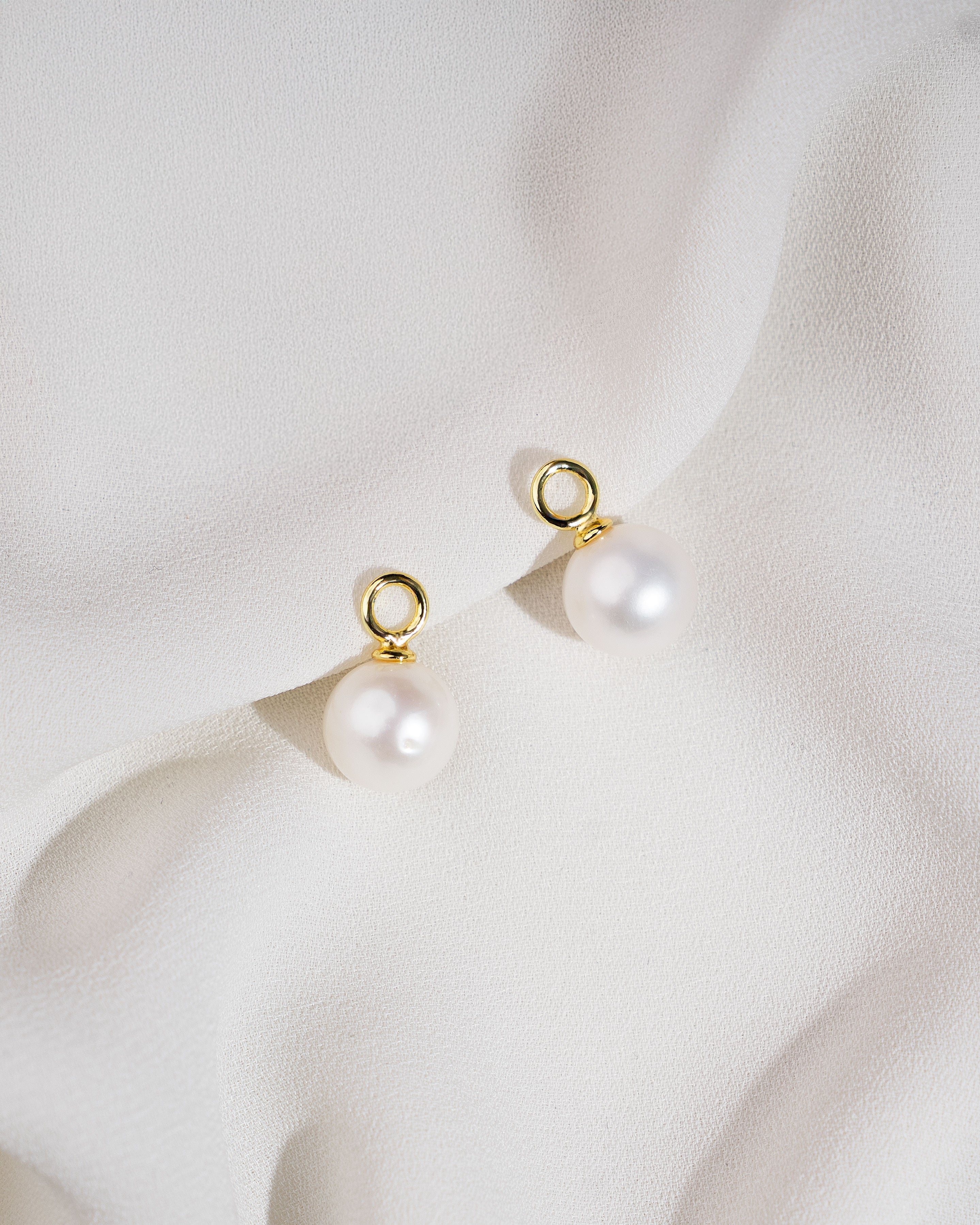 Charms de Oro vermeil de 18k con Perla Redonda