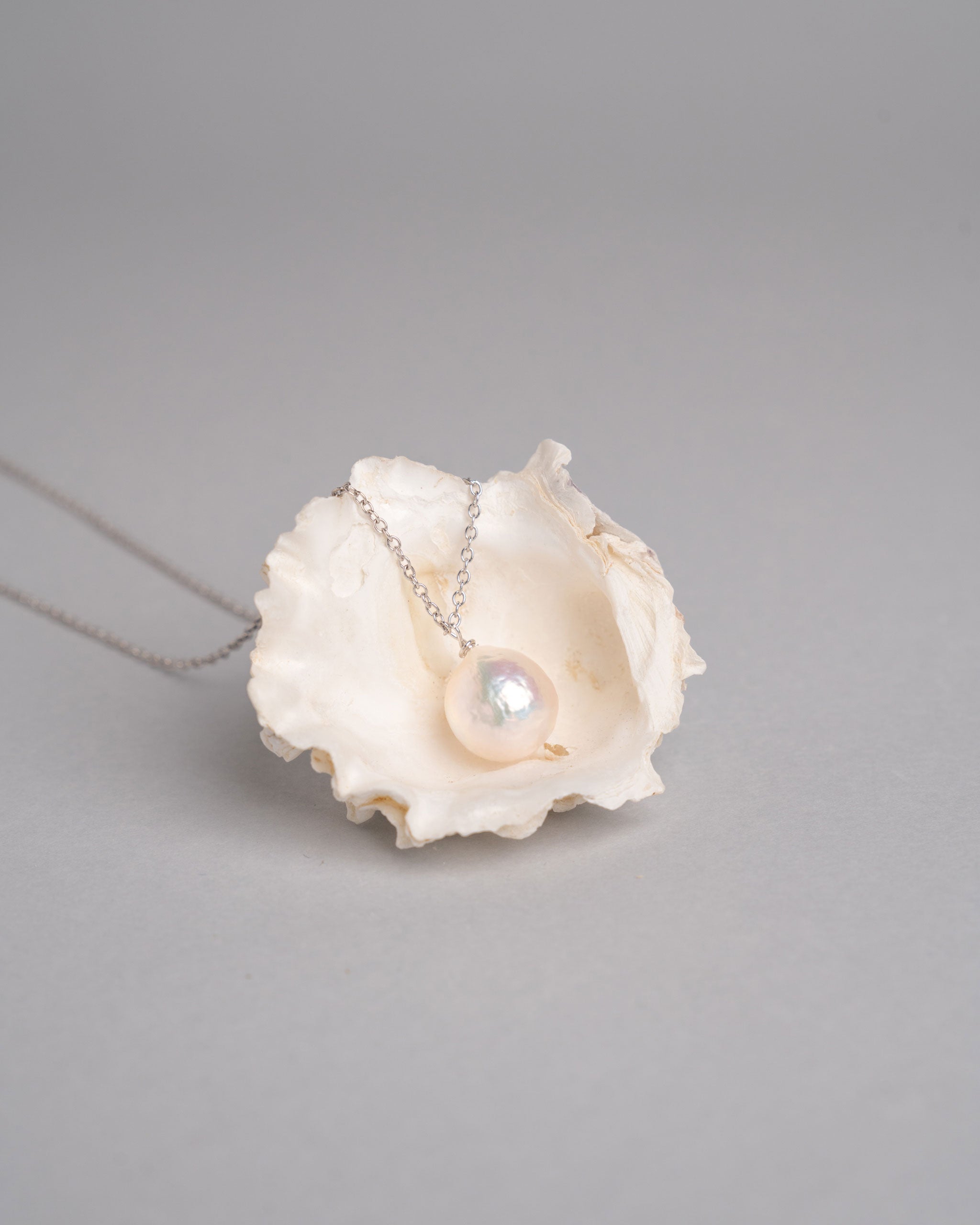 Colgante Perla de Agua Dulce Edison Barroca de 12-13 mm y Plata de ley