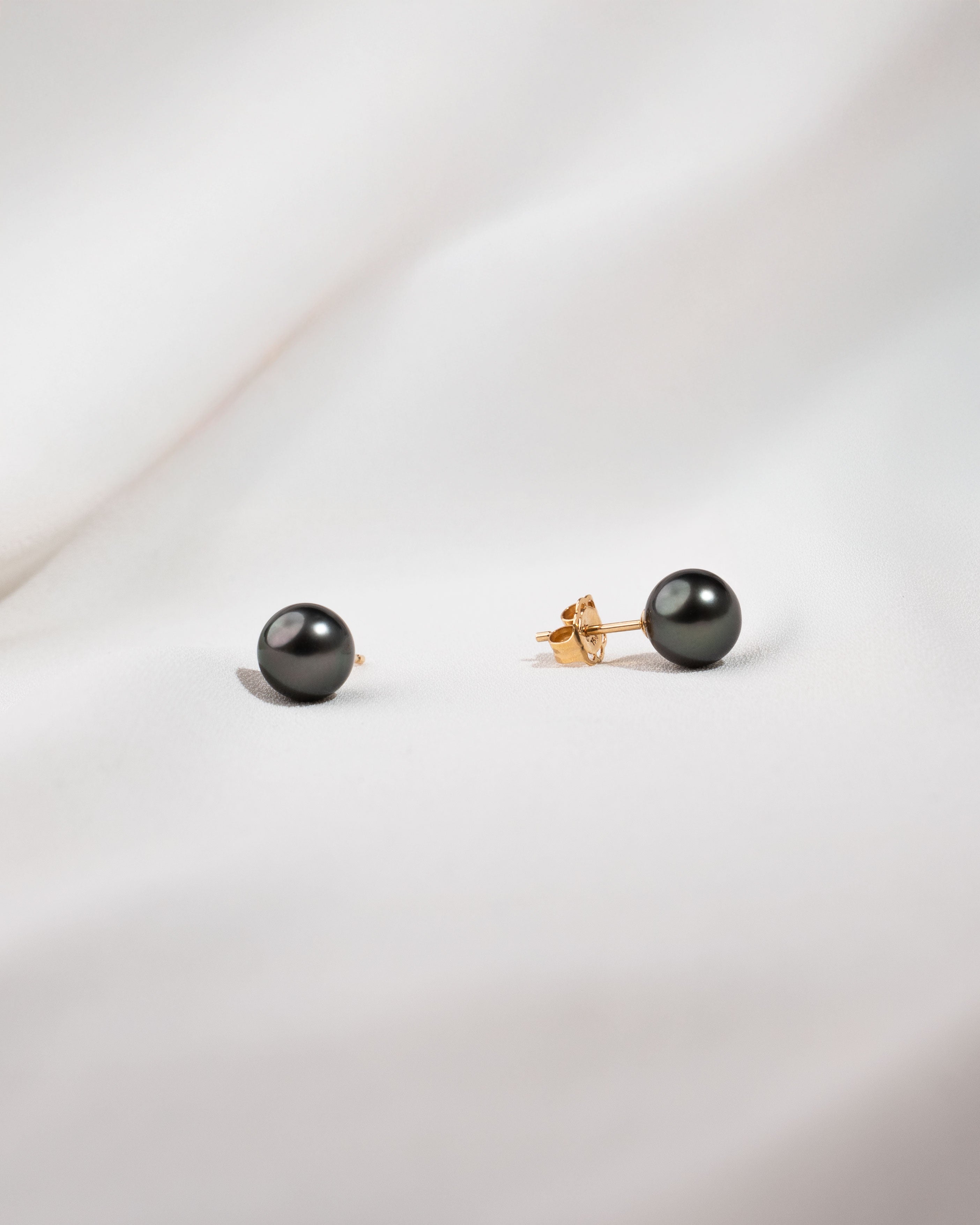 AAA-Tahiti-Zuchtperlen-Ohrringe aus 18 Karat Gold | 11-11,5 mm