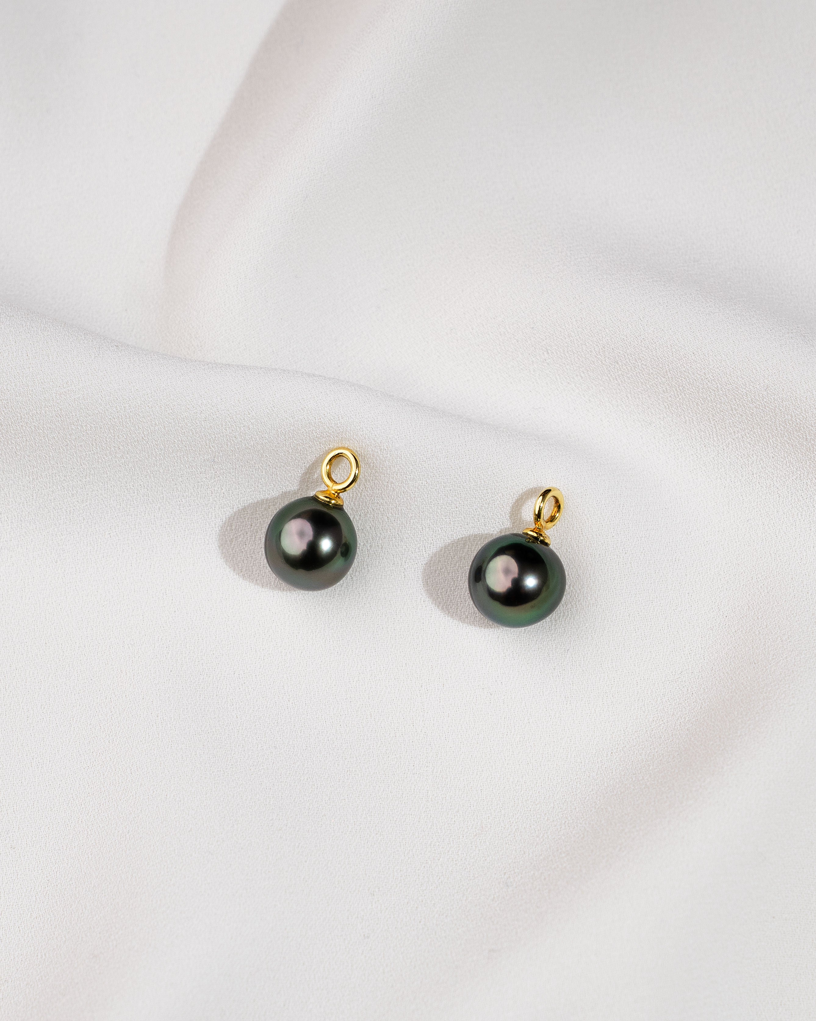 Charms de Oro Vermeil con Perla Tahití Redonda