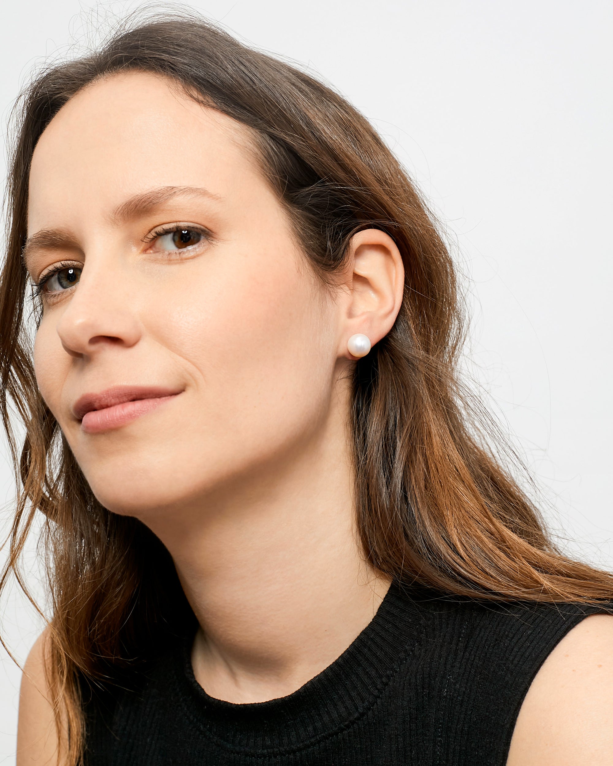 Pendientes de Perlas Cultivadas Australianas en Oro de 18 k 10-10,5 mm Secret & You