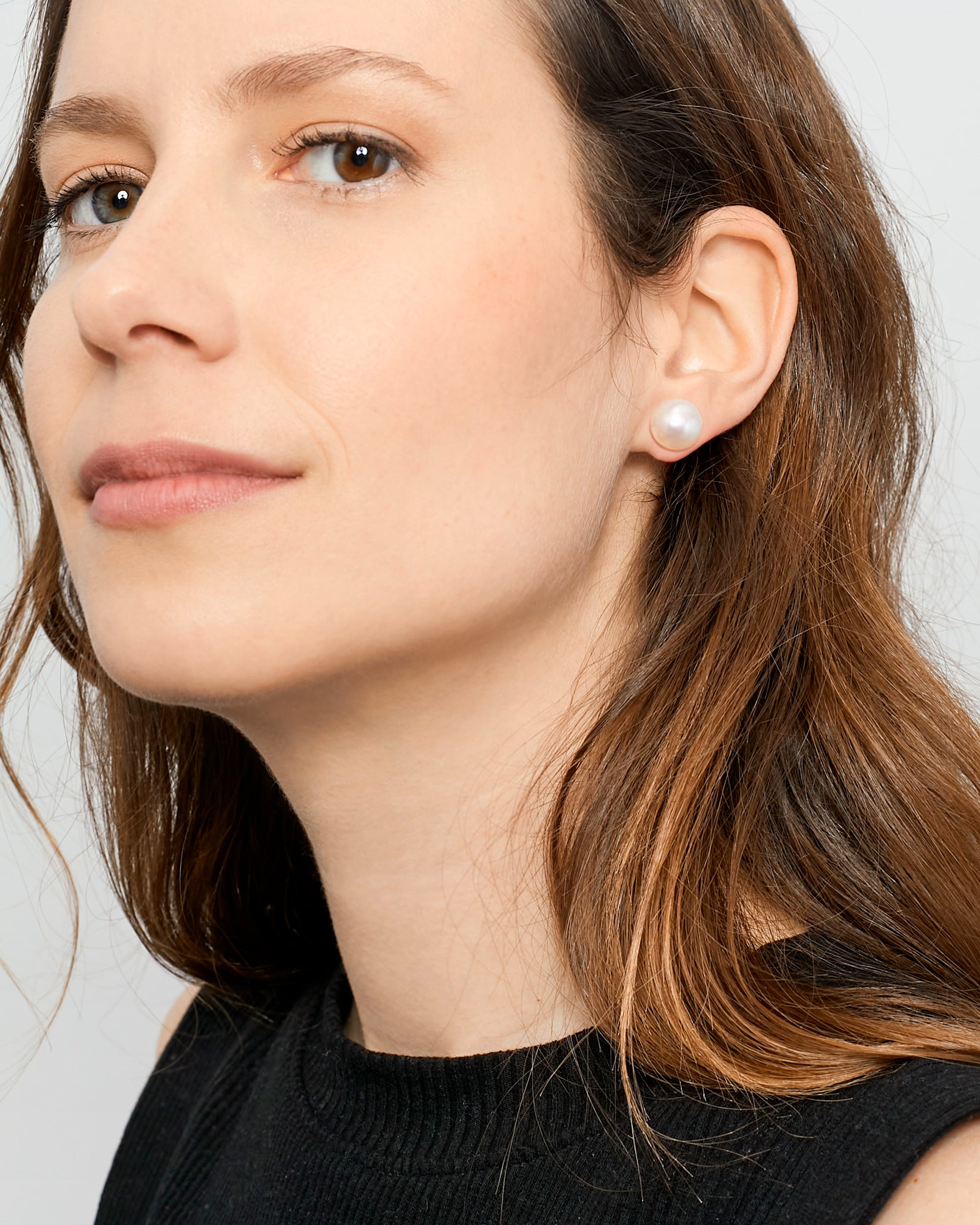 Pendientes de Perlas Cultivadas Australianas en Oro de 18 k 10,5-11,0 mm Secret & You