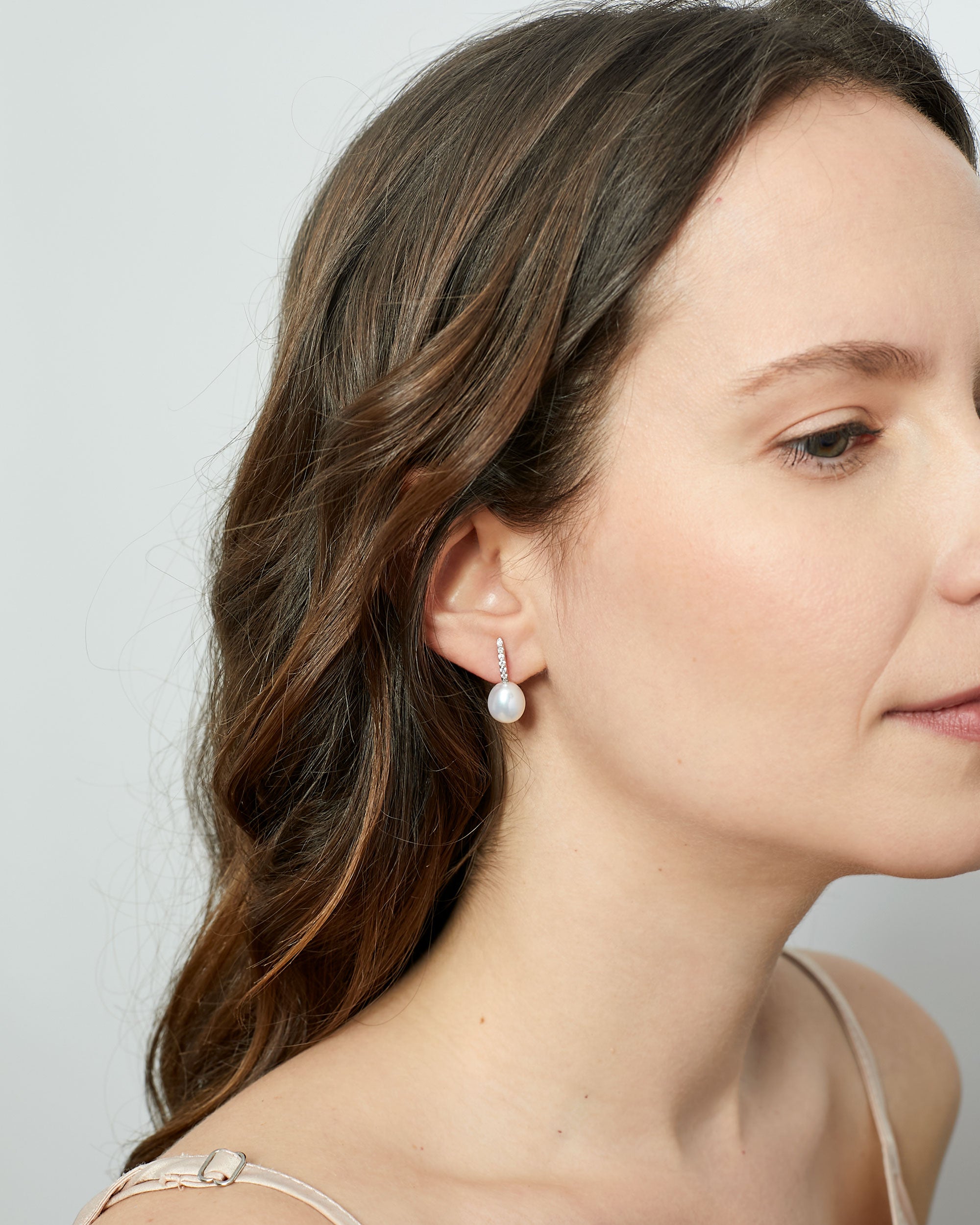 Pendientes de Perlas Gota de Agua Cultivadas y Circonitas de mujer Secret & You