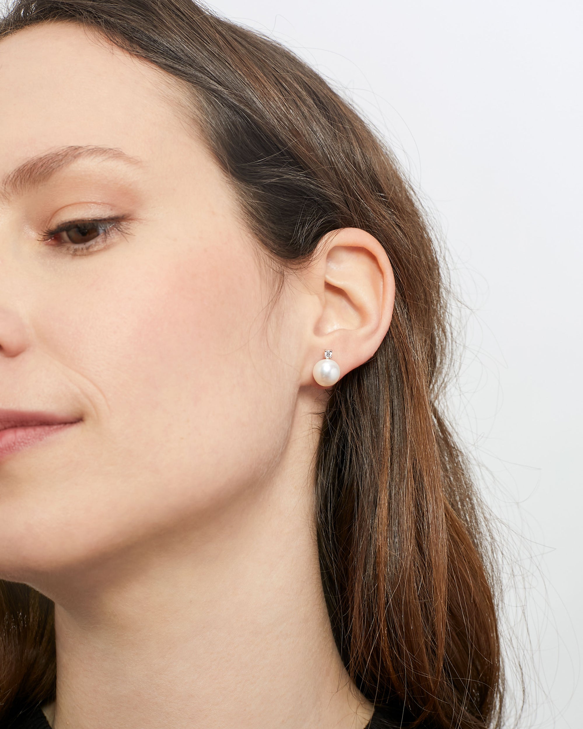 Pendientes de Perla Tu y Yo con Circonitas Secret & You