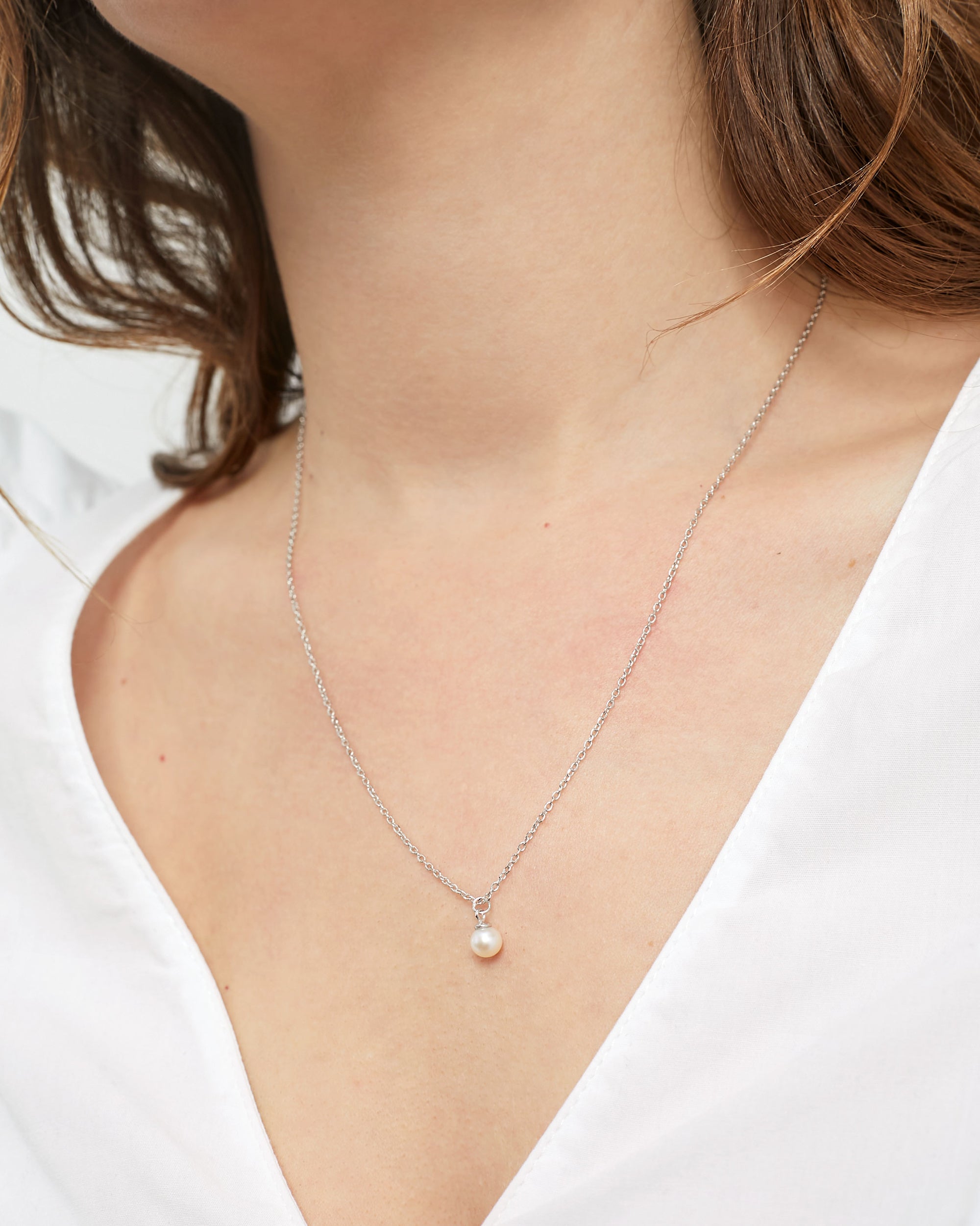 Colgante con Perla de Agua Dulce Redonda 5-5,5 mm y Plata de Ley Secret & You