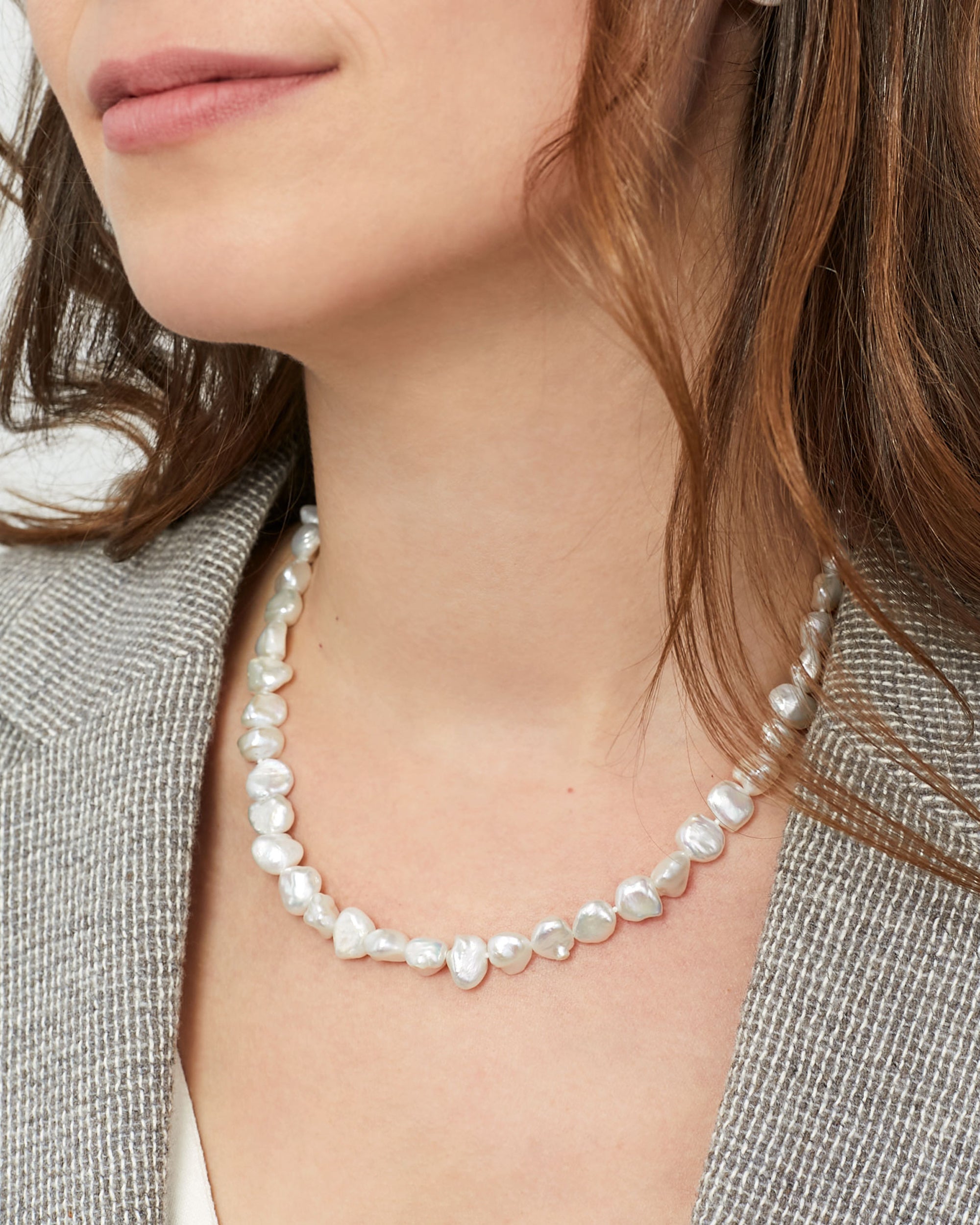 Collar de Perlas Cultivadas de Agua Dulce Barrocas Keshi de 9-10 mm Secret & You 45cm