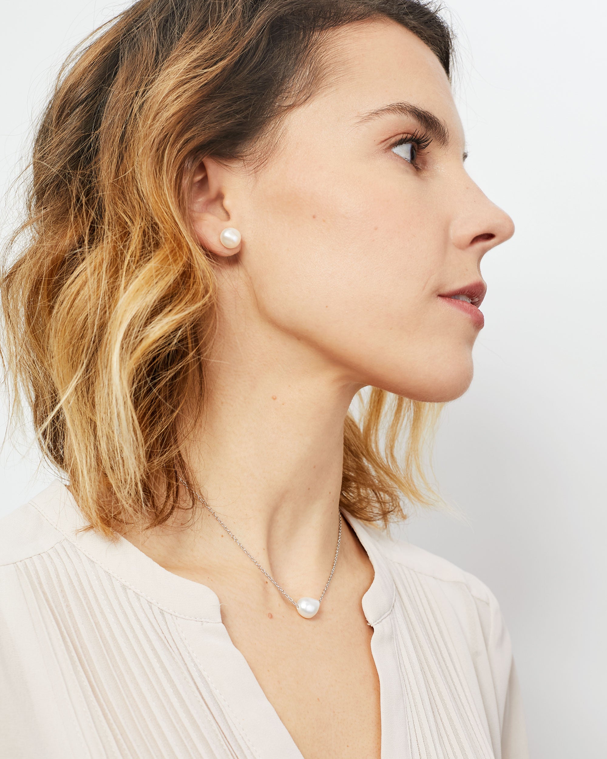 Colgante Perla de Agua Dulce Barroca de 10 - 11 mm y Plata de ley Secret & You