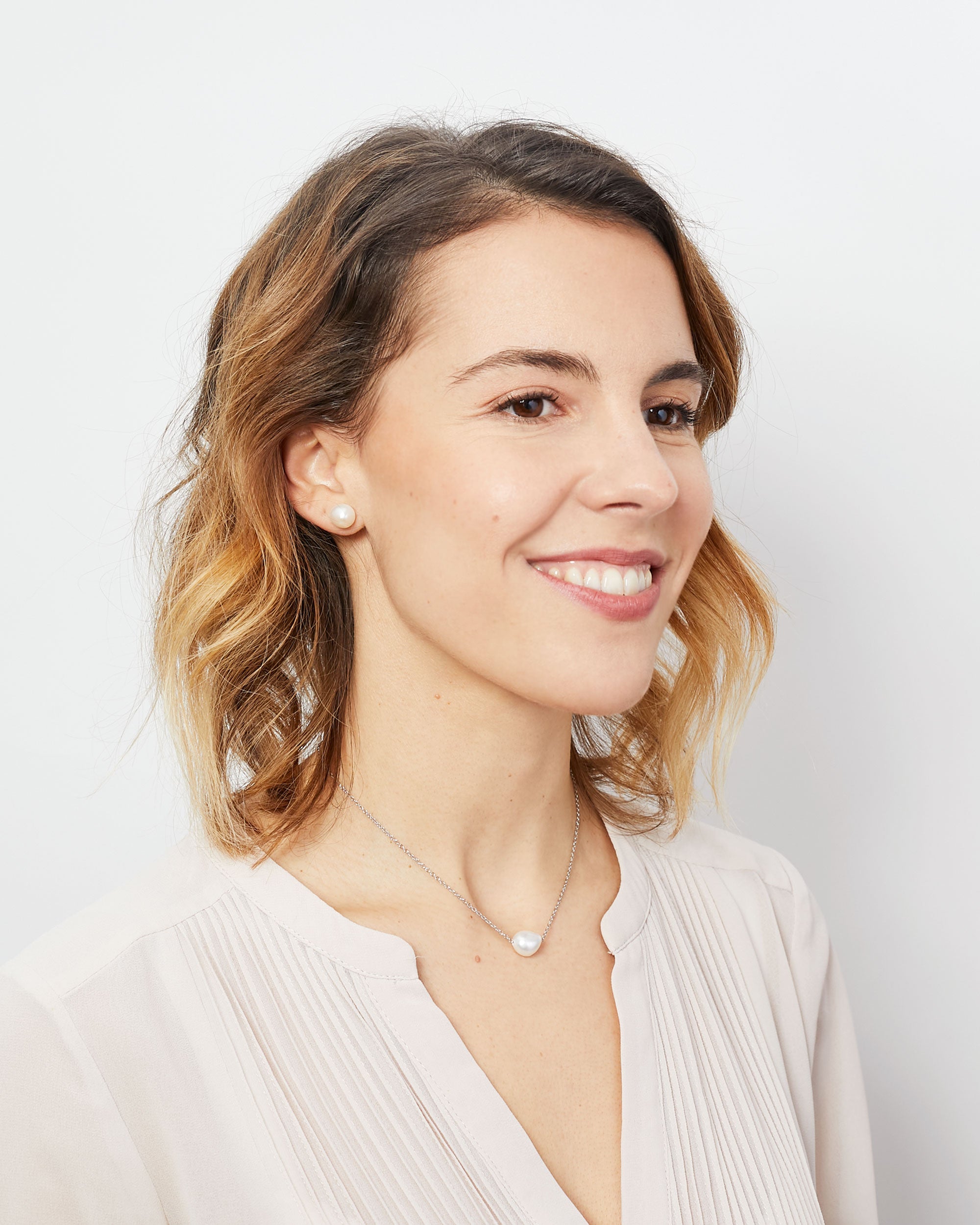 Colgante Perla de Agua Dulce Barroca de 10 - 11 mm y Plata de ley Secret & You