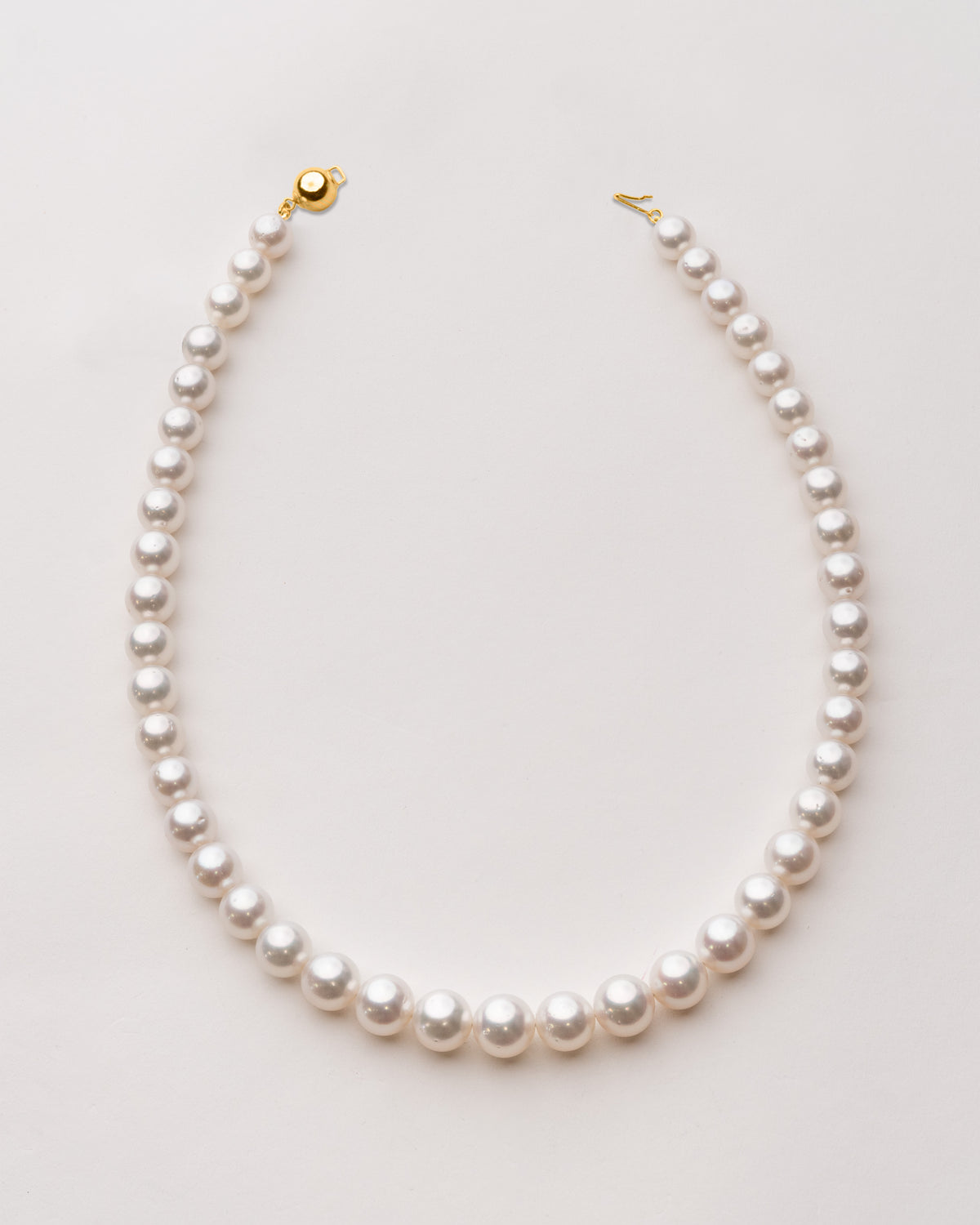 Collar de perlas cultivadas del mar del sur australianas de 9-11,2 mm 