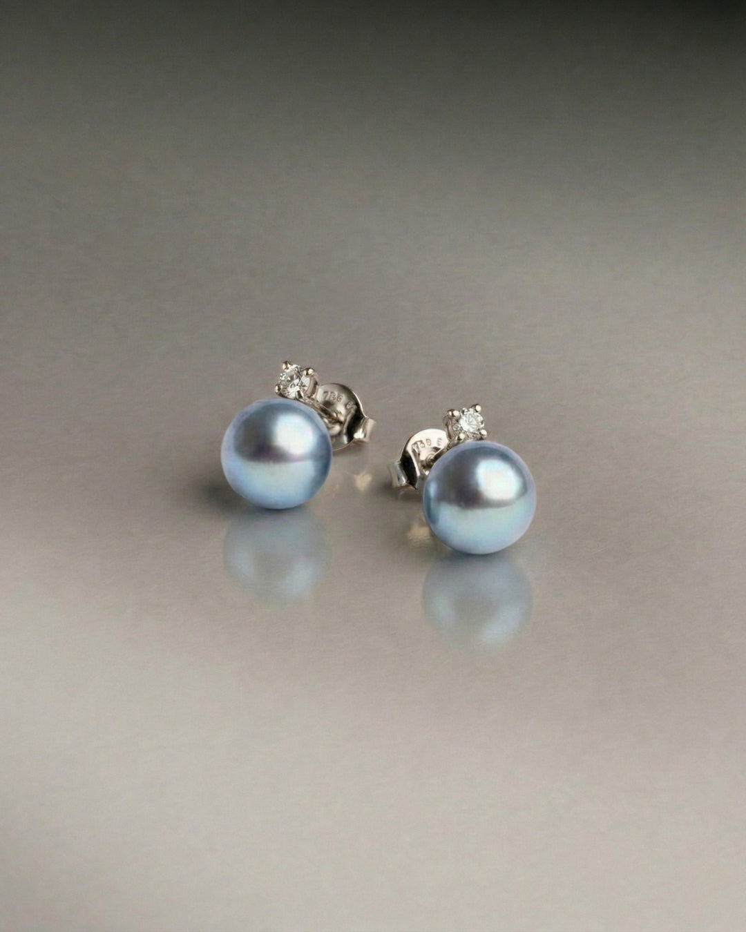 Pendientes Elara con Perlas Blue Akoya Japonesas AAA 8-8,5 mm | SY Perlas 