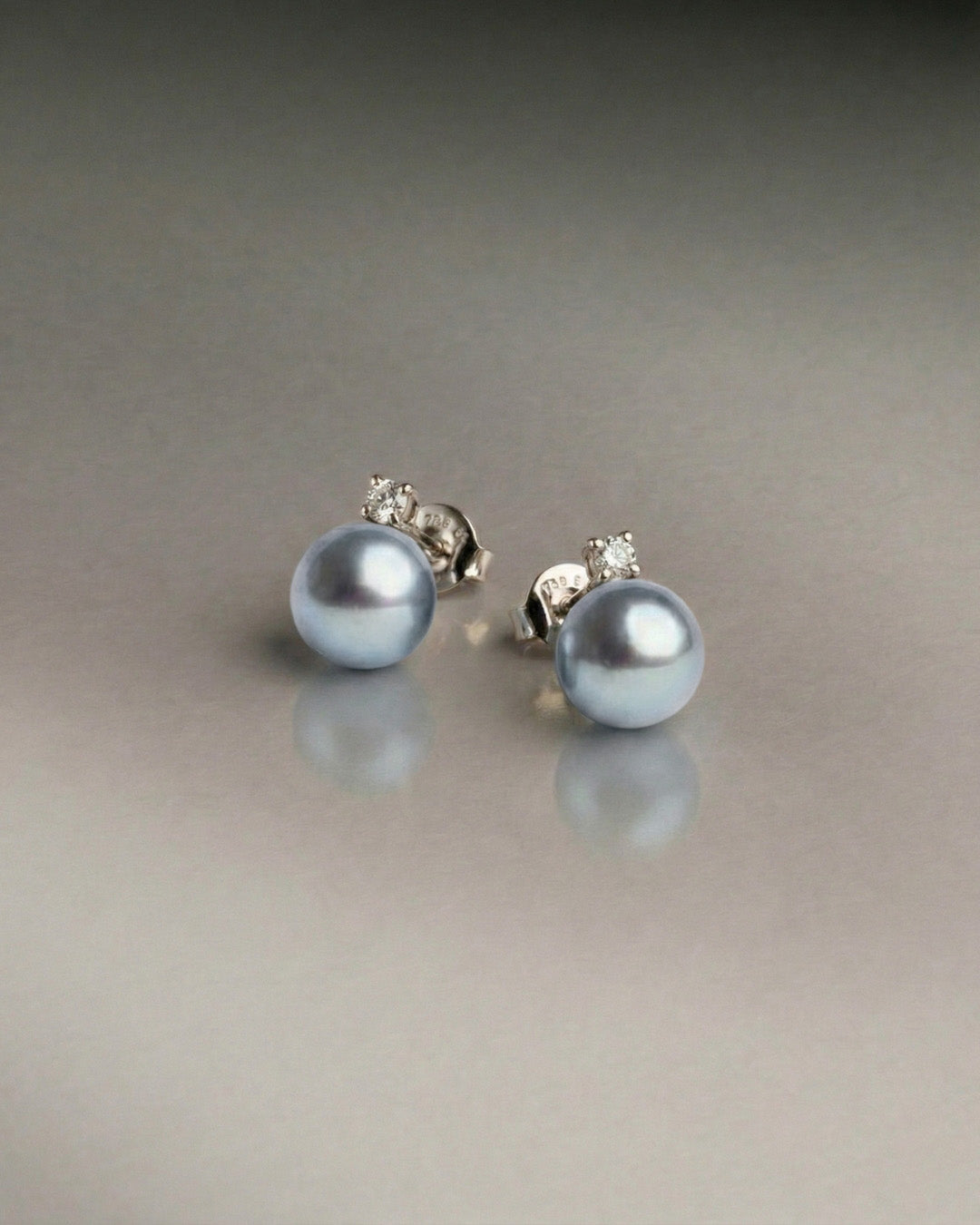 Pendientes Elara con Perlas Blue Akoya Japonesas AAA 8-8,5 mm | SY Perlas 