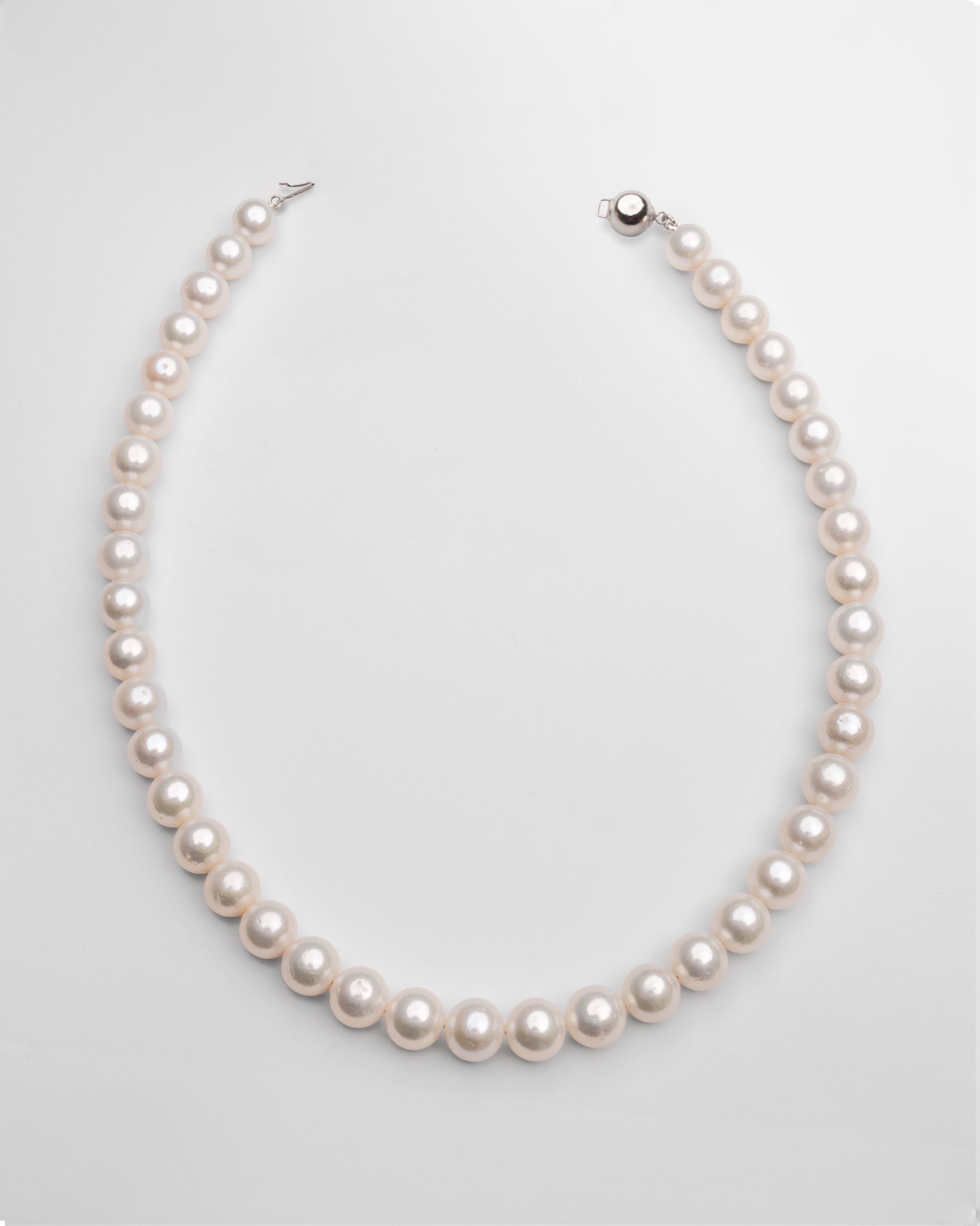 Collar De Perlas Edison Semi-Redondas 9-11 mm | SY Perlas