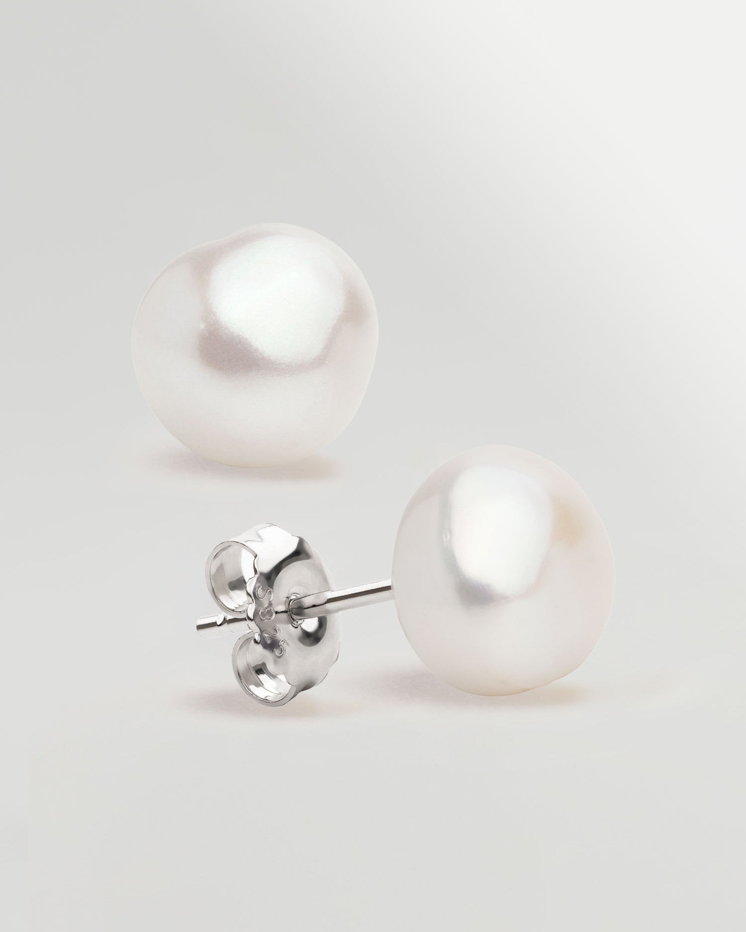 Boucles d'oreilles perle baroque AAA en or 18 carats | 5 tailles