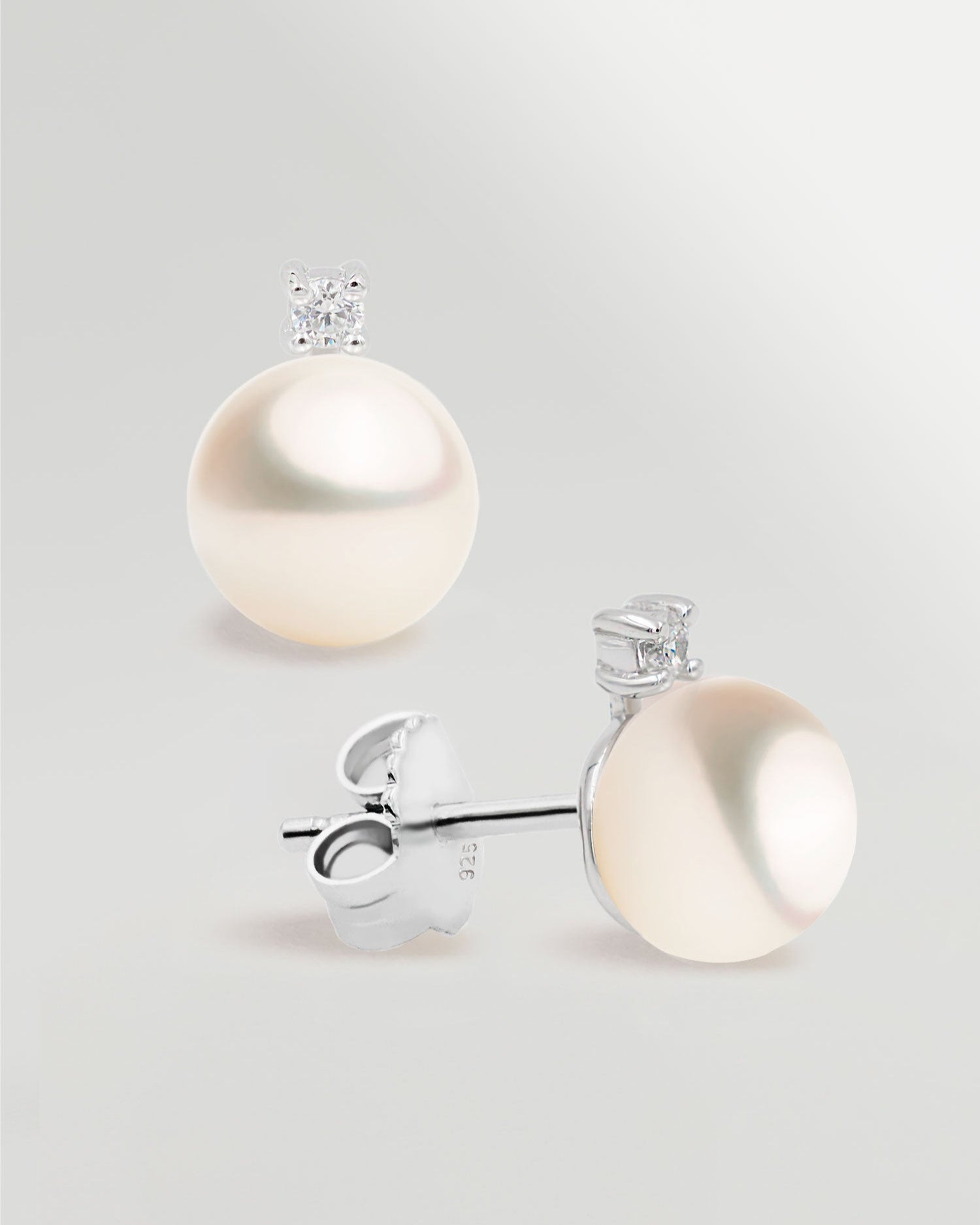 Pendientes de Perla Tu y Yo con Circonitas Secret & You