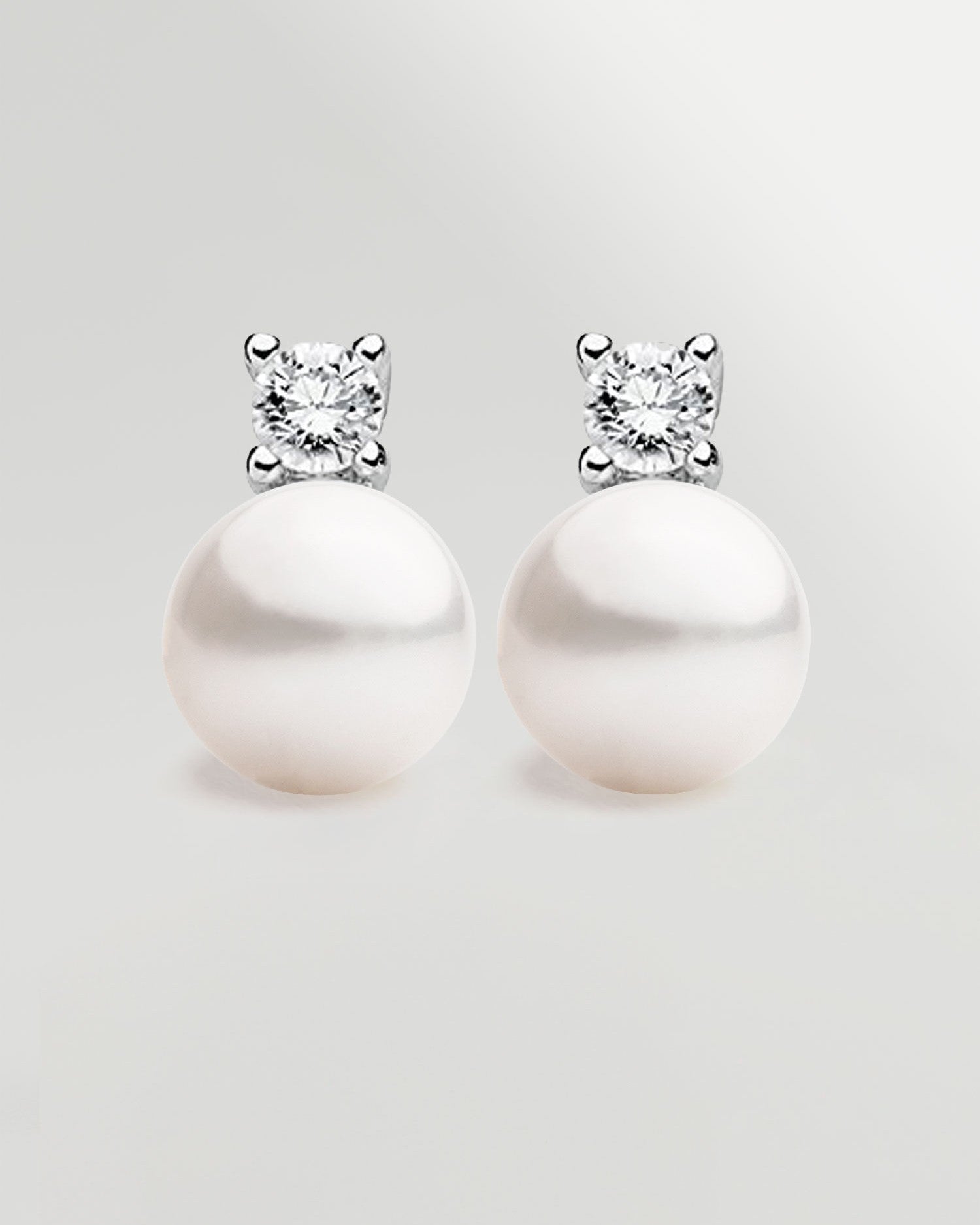 Pendientes de Mujer con Perlas Botón Cultivadas y Circonitas Secret & You