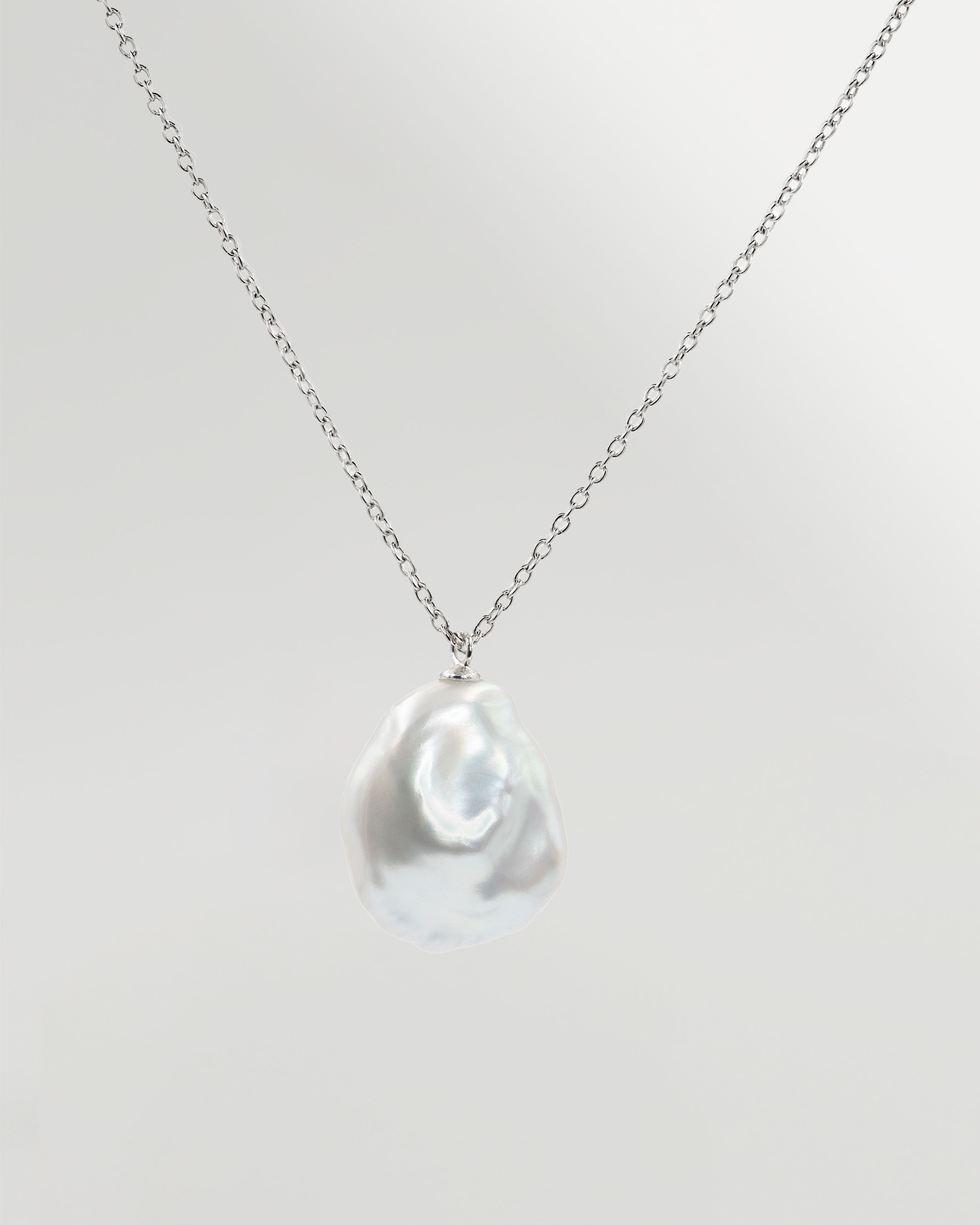 Colgante Perla de Agua Dulce Keshi de 14-16 mm y Plata de ley Secret & You