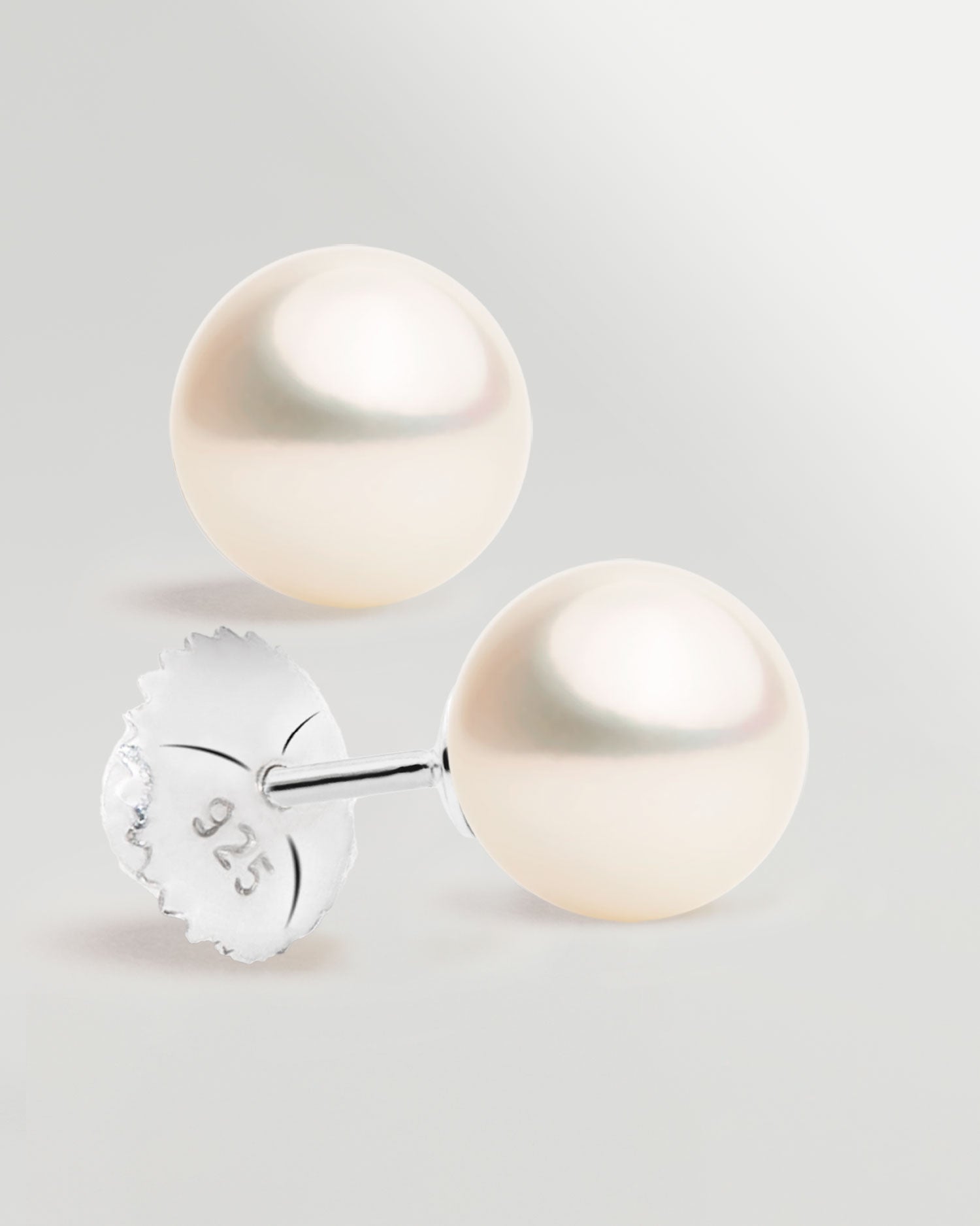 Pendientes para Bebés y Niñas de Perlas cultivadas de Agua Dulce y Plata de Ley Secret & You 6mm