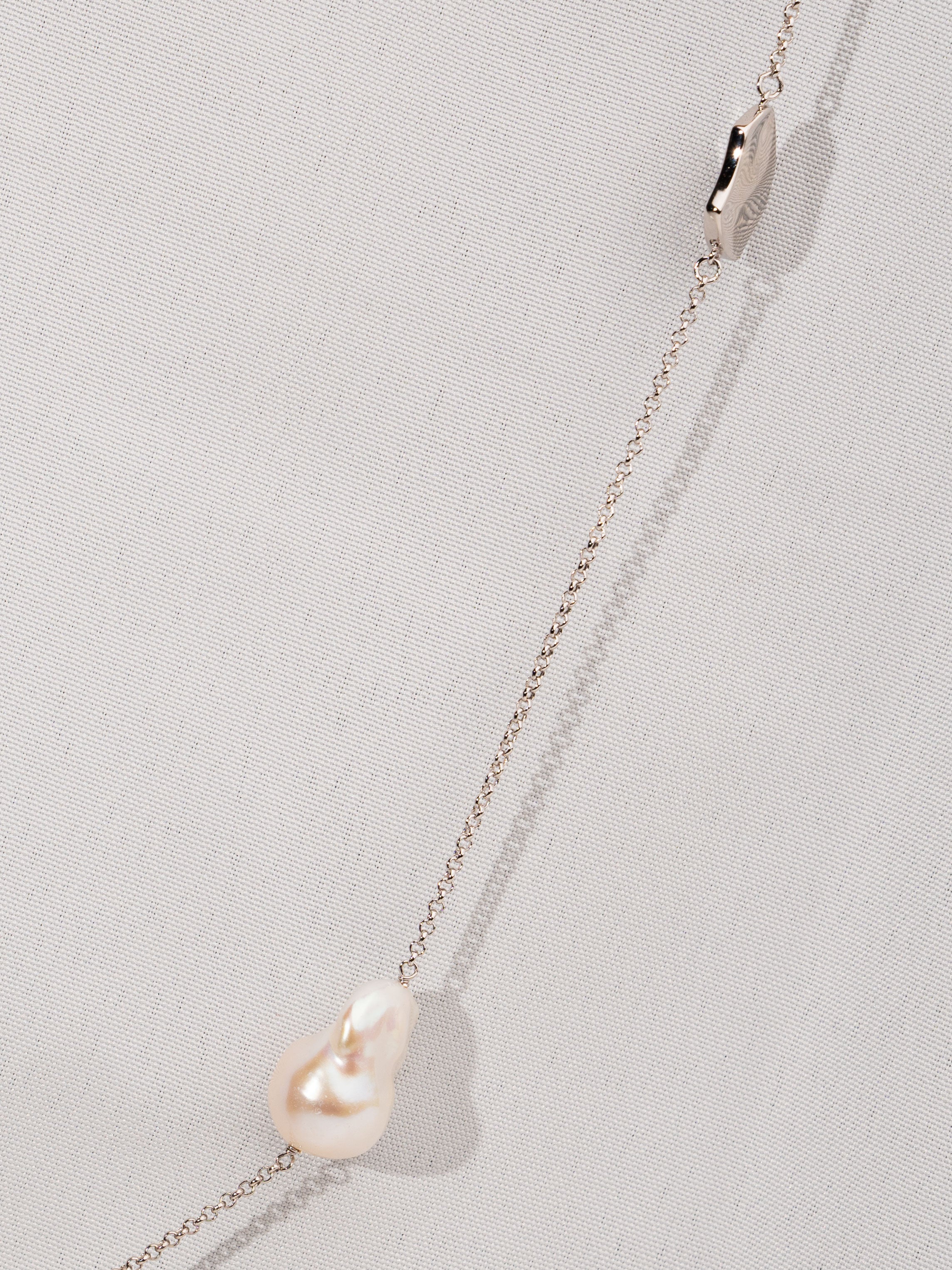 Collar Symphony de Perlas Cultivadas de Agua dulce Barrocas 14-17 mm y Plata de Ley