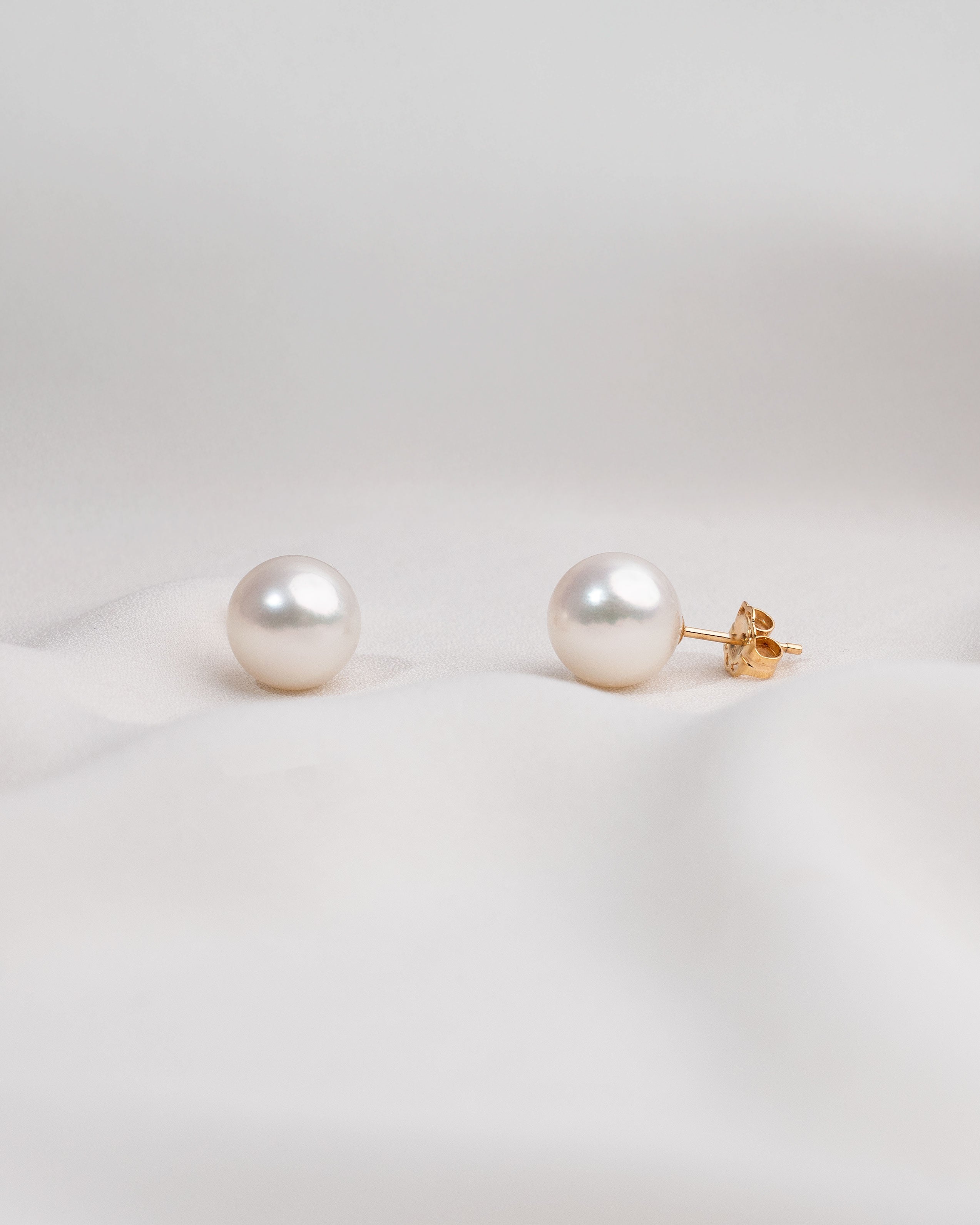 Pendientes de Perlas Cultivadas Australianas AAA en Oro de 18 k 