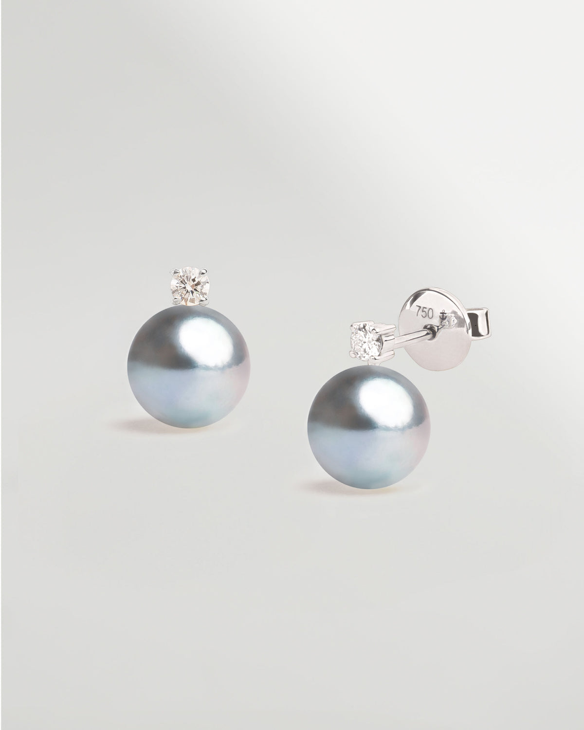 Pendientes Elara con Perlas Blue Akoya Japonesas AAA 8-8,5 mm | SY Perlas 