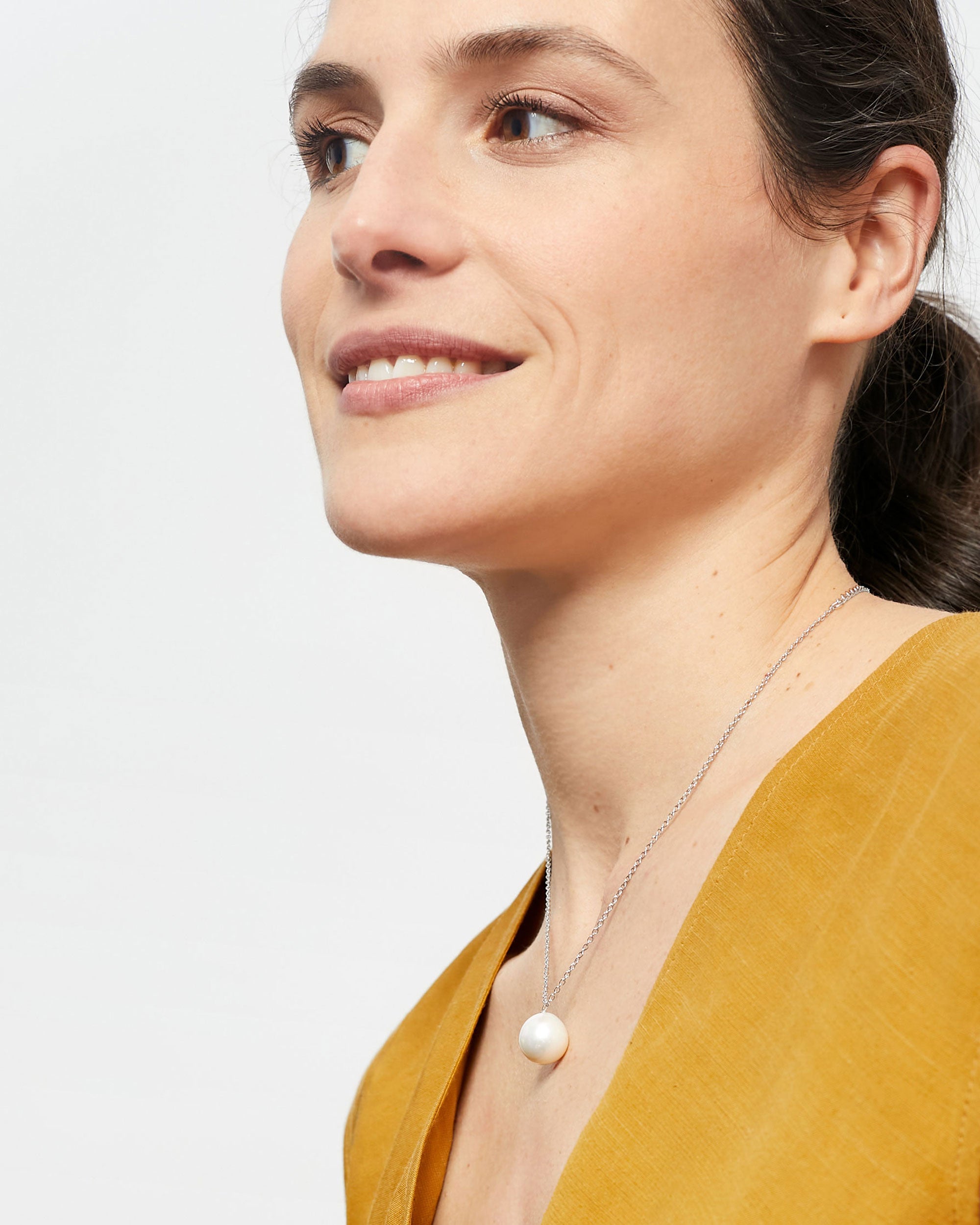 Colgante Perla de Agua Dulce Edison Barroca de 12-13 mm y Plata de ley 