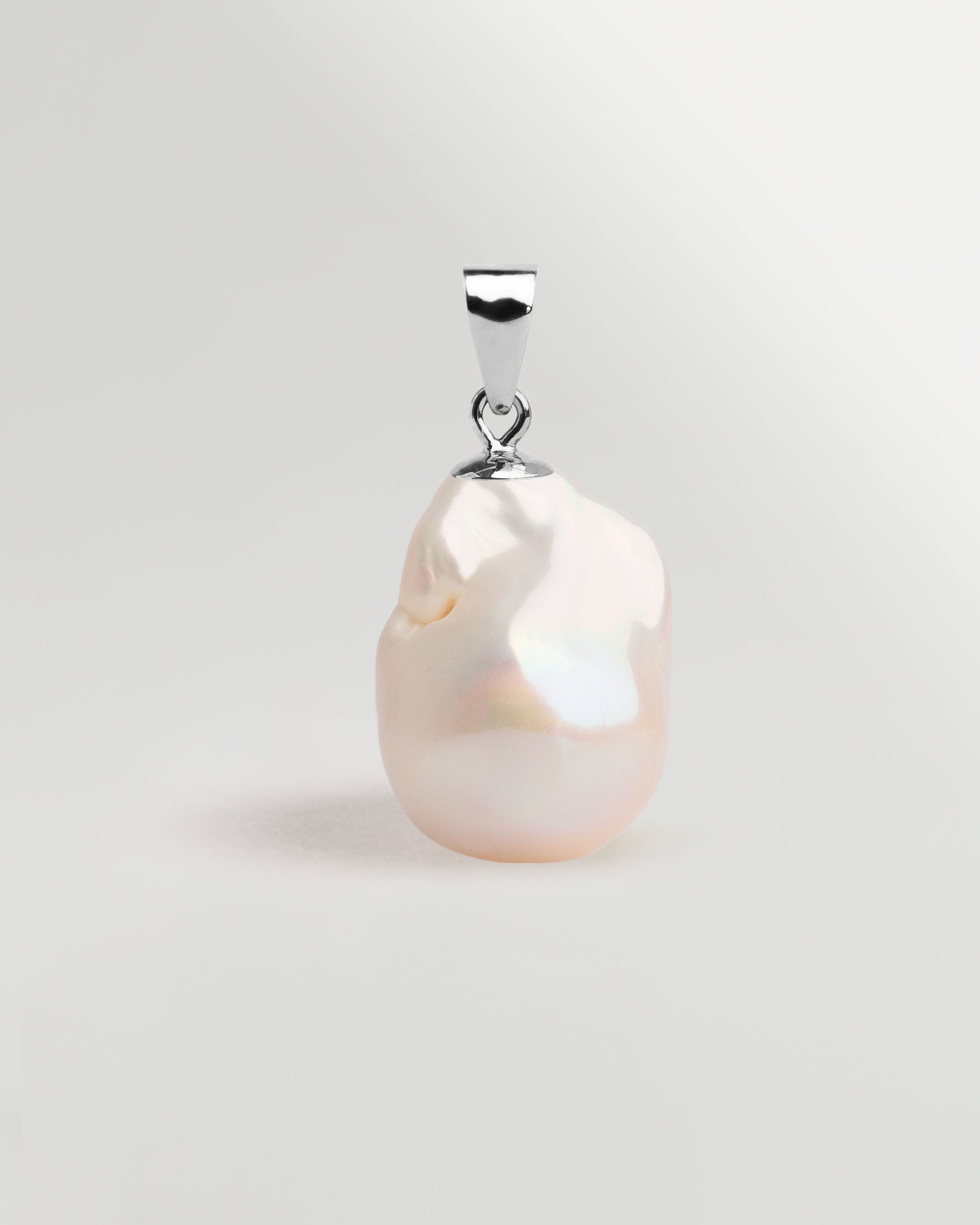 Colgante de Perla Cultivada Agua Dulce  Barroca (Fireball) en Oro 18k | SY Perlas