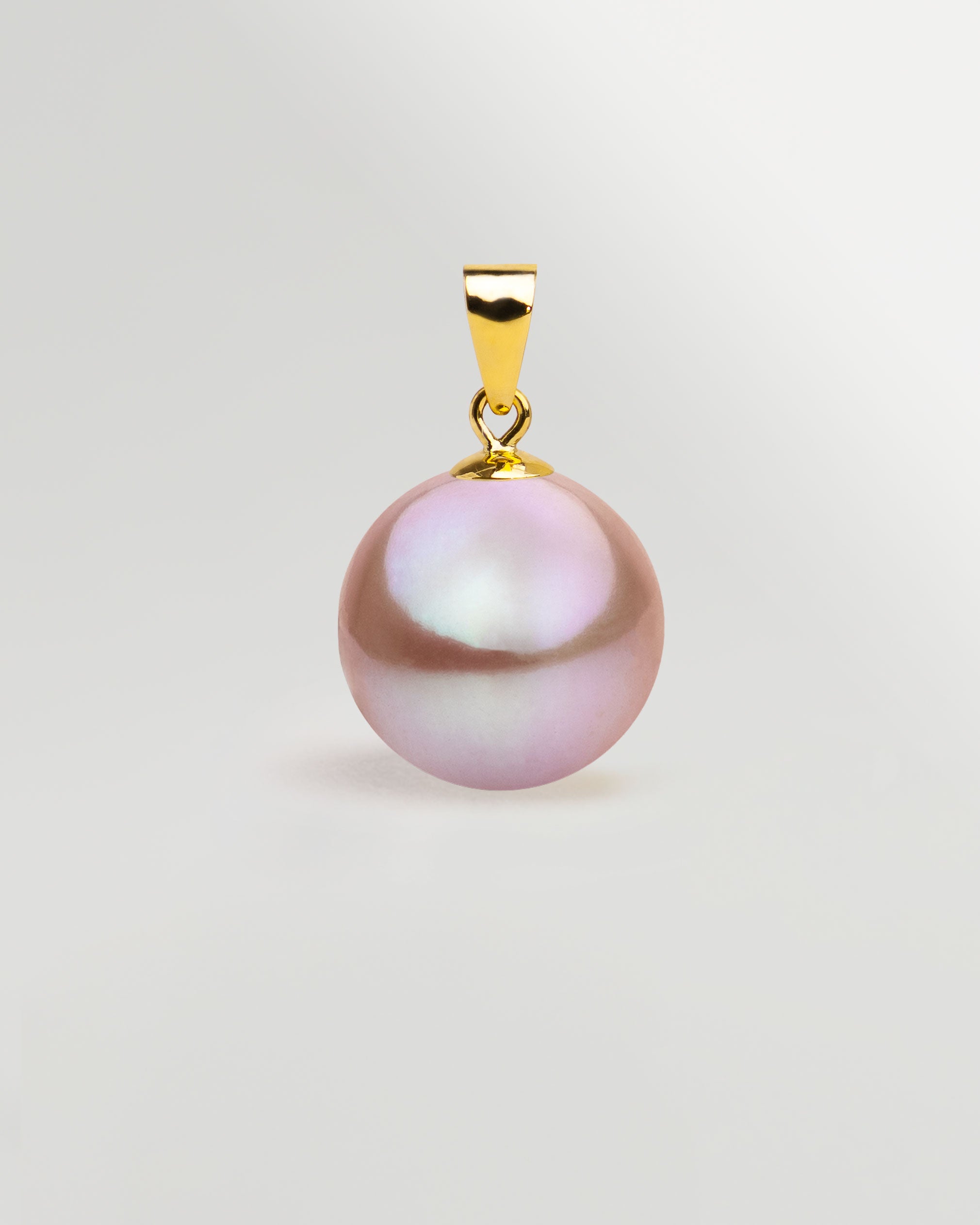 Colgante de perla de Agua Dulce Lavanda en Oro 18k | SY Perlas