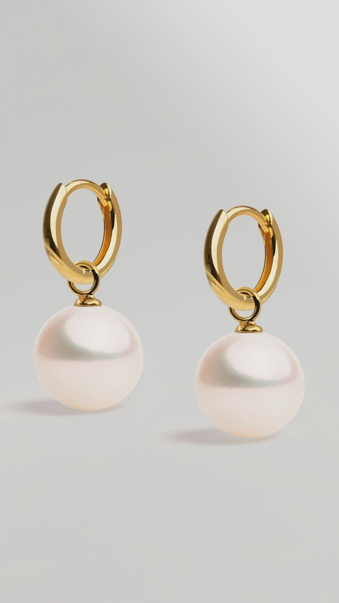 Pendientes de Aro con perlas cultivadas - Aros Atelier 