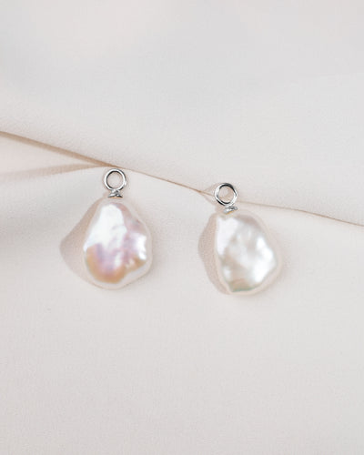 Charm de Perlas Redondas - Plata de Ley