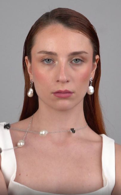 Collar Symphony de Perlas Cultivadas de Agua dulce Barrocas 14-17 mm y Plata de Ley
