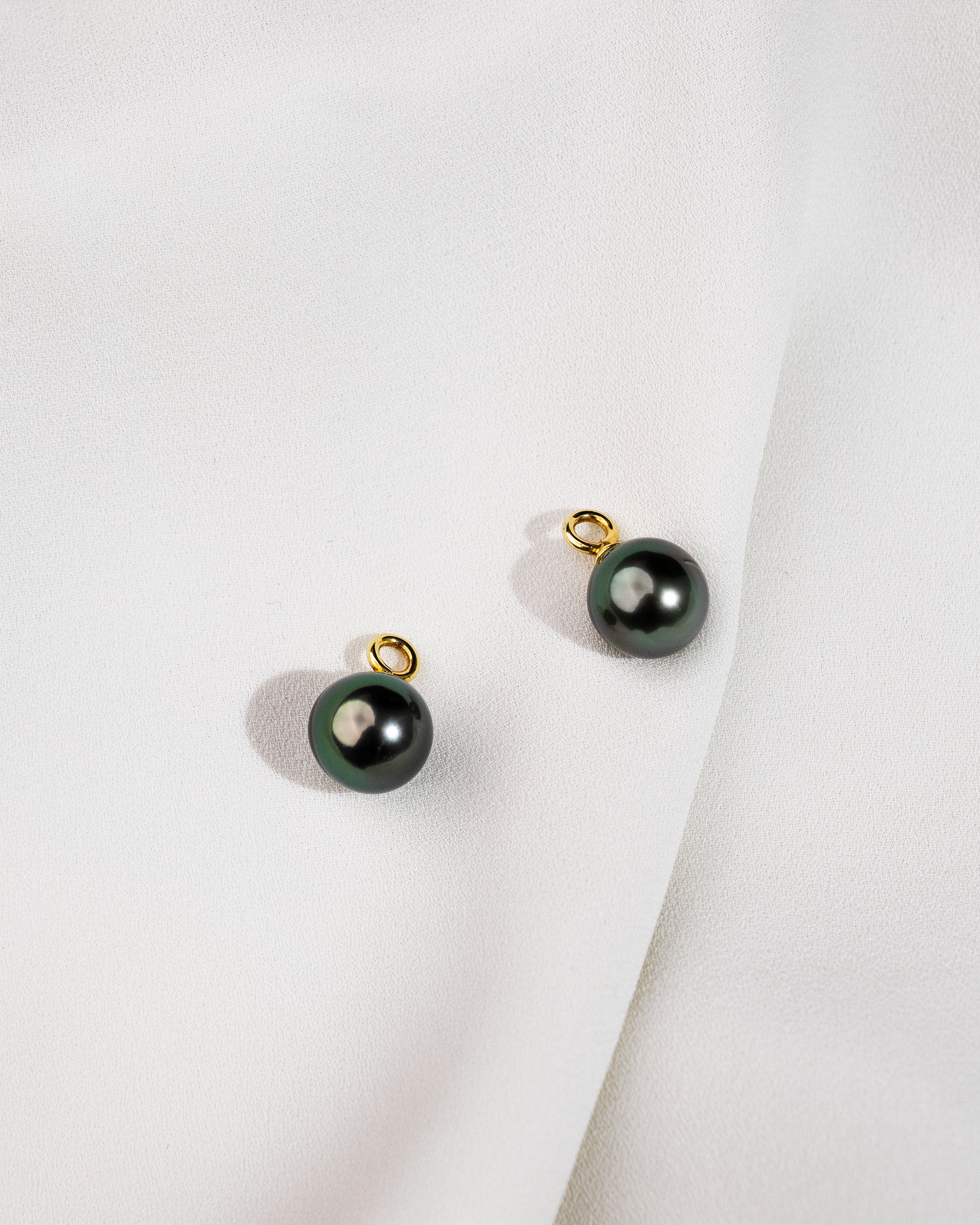 Charms de Oro Vermeil con Perla Tahití Redonda